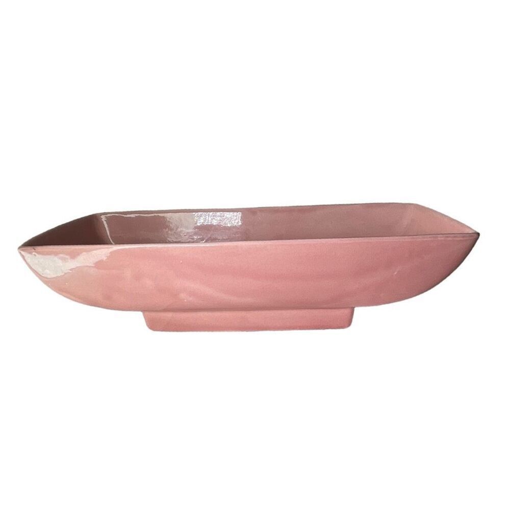 Vintage Maddux of California pink ceramic planter